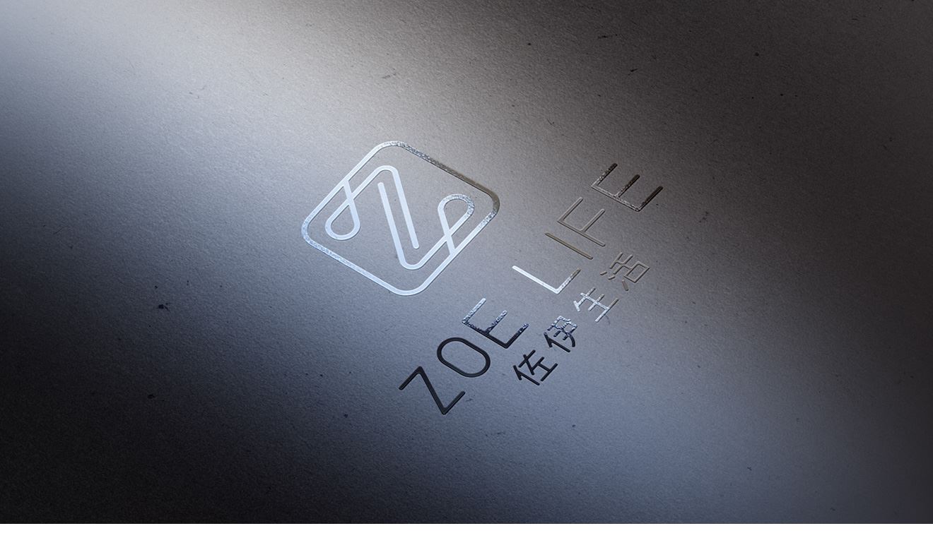 ZoeLife佐伊生活logo設(shè)計黑底